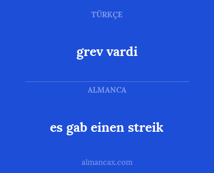 grev vardi - es gab einen streik