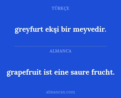 grapefruit ist eine saure frucht. - greyfurt ekşi bir meyvedir.
