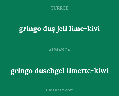 gringo duschgel limette-kiwi - gringo duş jeli lime-kivi