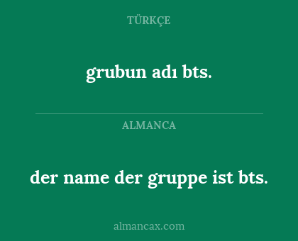 der name der gruppe ist bts. - grubun adı bts.