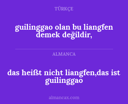 das heißt nicht liangfen,das ist guilinggao - guilinggao olan bu liangfen demek değildir,