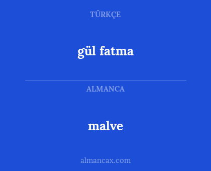 malve - gül fatma