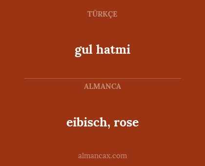 eibisch, rose - gul hatmi