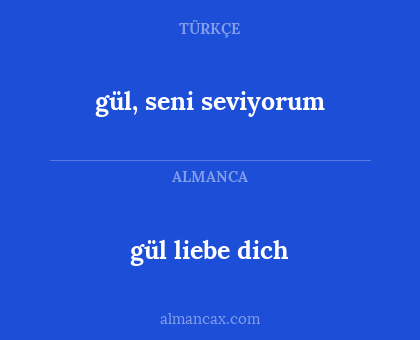 gül liebe dich - gül, seni seviyorum