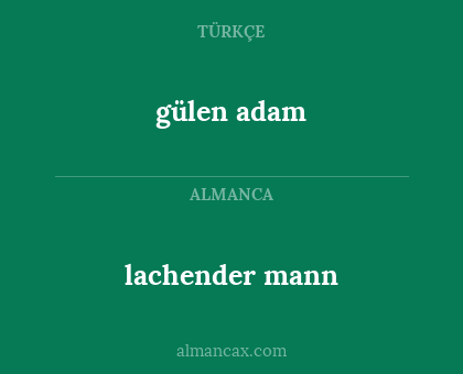 lachender mann - gülen adam