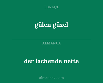 der lachende nette - gülen güzel