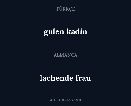 gulen kadin - lachende frau
