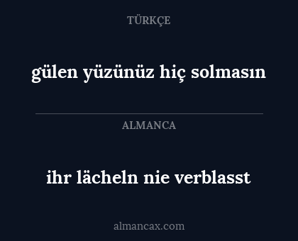 ihr lächeln nie verblasst - gülen yüzünüz hiç solmasın
