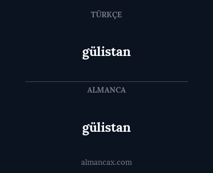 gülistan - gülistan
