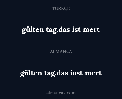 gülten tag.das ist mert - gülten tag.das i̇st mert