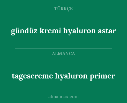 tagescreme hyaluron primer - gündüz kremi hyaluron astar
