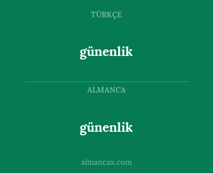 günenlik - günenlik