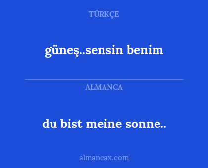 du bist meine sonne.. - güneş..sensin benim