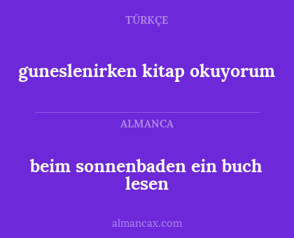 beim sonnenbaden ein buch lesen - guneslenirken kitap okuyorum