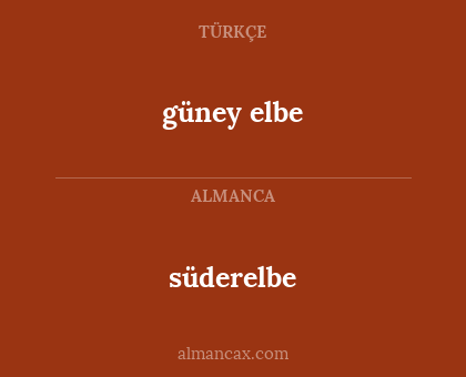 güney elbe - süderelbe