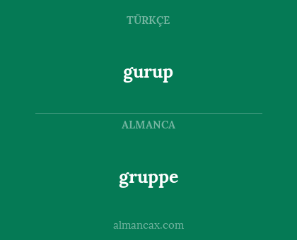 gurup - gruppe