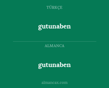 gutunaben - gutunaben