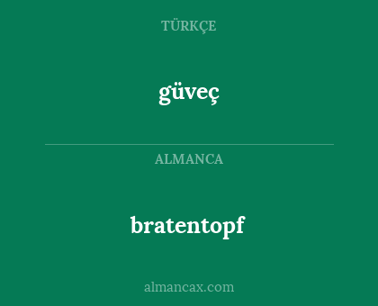 güveç - bratentopf