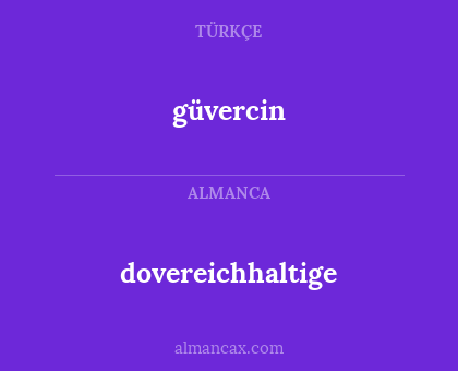 güvercin - dovereichhaltige