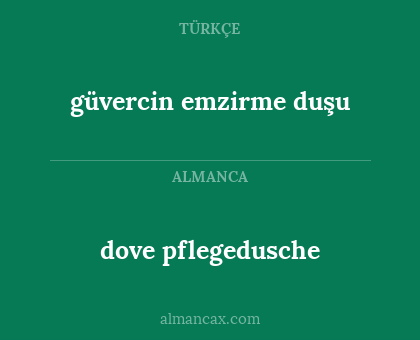 dove pflegedusche - güvercin emzirme duşu