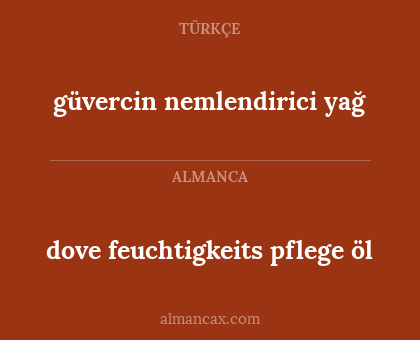 dove feuchtigkeits pflege öl - güvercin nemlendirici yağ
