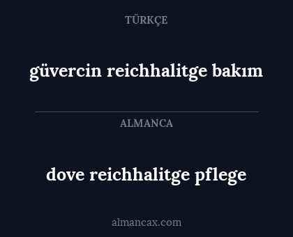 güvercin reichhalitge bakım - dove reichhalitge pflege