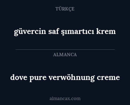 dove pure verwöhnung creme - güvercin saf şımartıcı krem