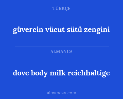 dove body milk reichhaltige - güvercin vücut sütü zengini