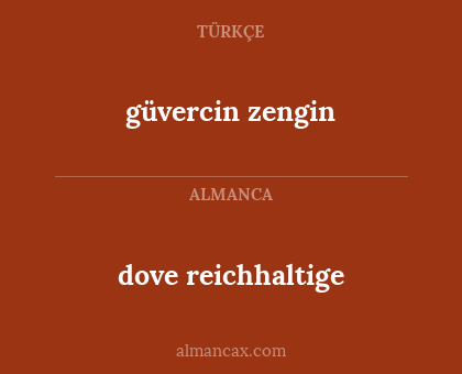 güvercin zengin - dove reichhaltige