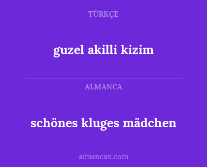 schönes kluges mädchen - guzel akilli kizim