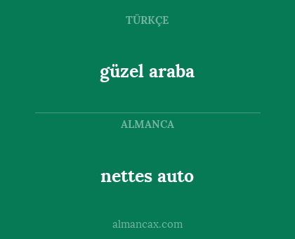 nettes auto - güzel araba