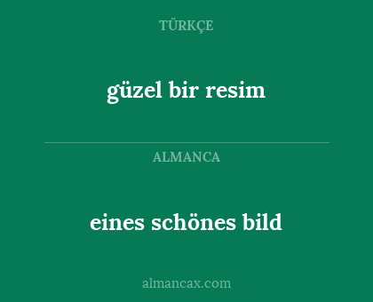 güzel bir resim - eines schönes bild