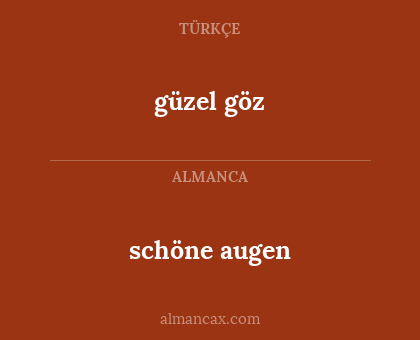 güzel göz - schöne augen