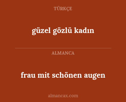 frau mit schönen augen - güzel gözlü kadın