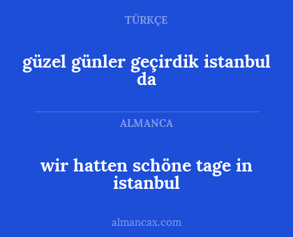 güzel günler geçirdik istanbul da - wir hatten schöne tage in istanbul