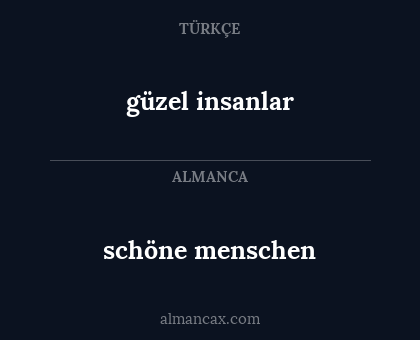 schöne menschen - güzel insanlar