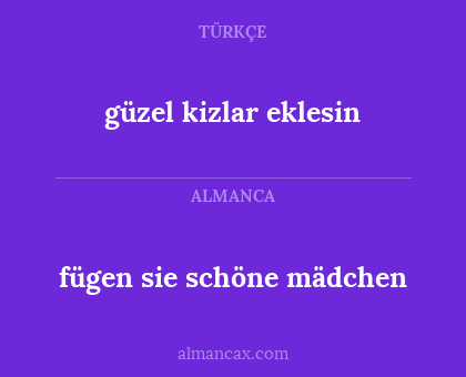 fügen sie schöne mädchen - güzel kizlar eklesin