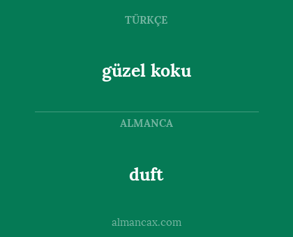 duft - güzel koku