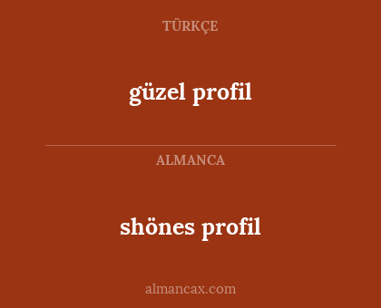 shönes profil - güzel profil
