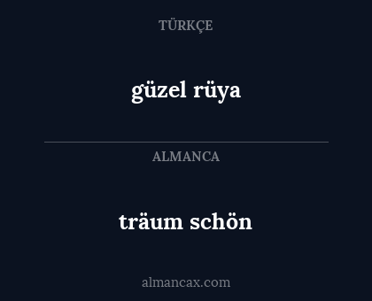 güzel rüya - träum schön