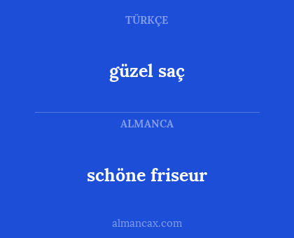 güzel saç - schöne friseur