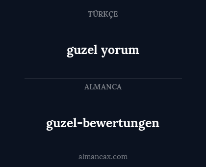guzel yorum - guzel-bewertungen