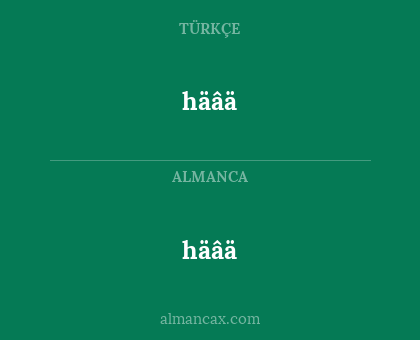 häâä - häâä