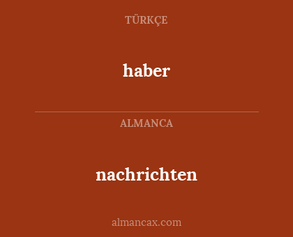 nachrichten - haber