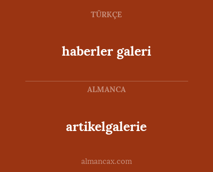 haberler galeri - artikelgalerie