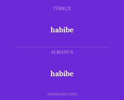 habibe - habibe