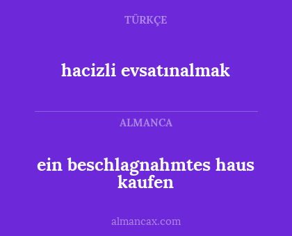 ein beschlagnahmtes haus kaufen - hacizli evsatınalmak