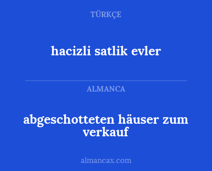 abgeschotteten häuser zum verkauf - hacizli satlik evler