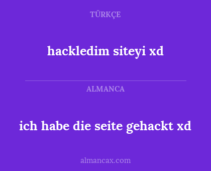 ich habe die seite gehackt xd - hackledim siteyi xd