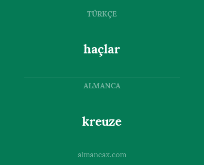 kreuze - haçlar